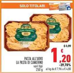 Conad Pasta all'uovo La Pasta di Camerino offerta