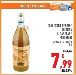 Conad Olio Extra Vergine di Oliva Il Casolare Farchioni offerta