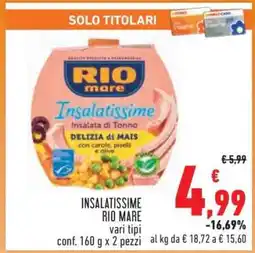 Conad Insalatissime Rio Mare offerta