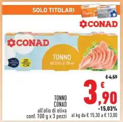 Conad TONNO CONAD offerta
