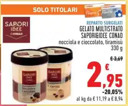 Conad GELATO MULTISTRATO SAPORI&IDEE CONAD offerta