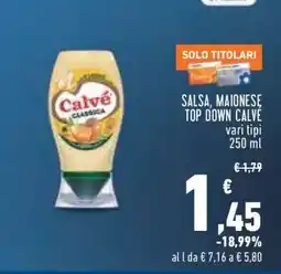 Conad Salsa, Maionese Top Down Calvé offerta