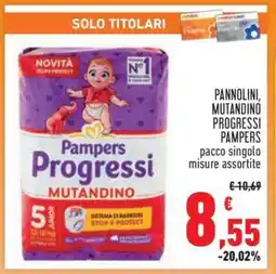 Conad Pannolini, Mutandino Progressi Pampers offerta