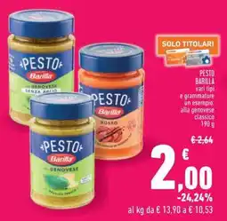 Conad Pesto Barilla offerta