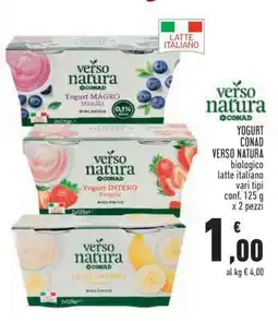 Conad Yogurt Conad Verso Natura offerta