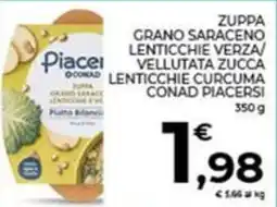 Conad Piacersi conad zuppa grano saraceno lenticchie verza/ vellutata zucca oconad lenticchie curcuma offerta