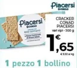 Conad Piacersi cracker conad offerta