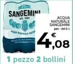 Conad Sangemini acqua naturale offerta