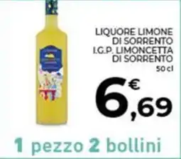 Conad Liquore limone di sorrento i.g.p. limoncetta di sorrento offerta
