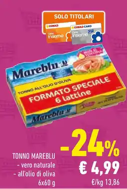 Conad Mareblu tonno offerta