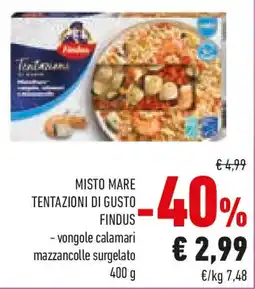 Conad Findus misto mare tentazioni di gusto offerta