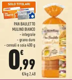 Conad Mulino bianco pan bauletto offerta