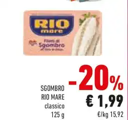 Conad Rio mare sgombro offerta