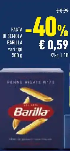 Conad Pasta di semola barilla vari tipi offerta