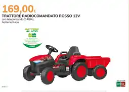 Basko Trattore radiocomandato rosso 12v offerta