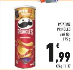 Conad Patatine pringles vari tipi offerta