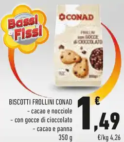 Conad Conad biscotti frollini offerta