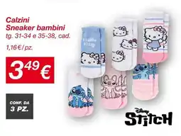 KiK Calzini Sneaker bambini offerta