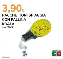 Basko Racchettoni spiaggia con pallina koala offerta