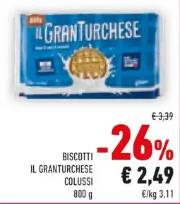 Conad Colussi biscotti il granturchese offerta