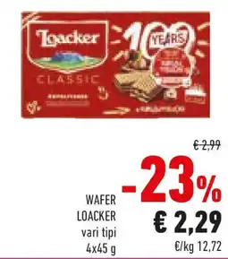 Conad Wafer loacker vari tipi offerta
