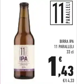 Conad 11 paralleli IPA birra offerta