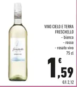 Conad Freschello vino cielo e terra offerta