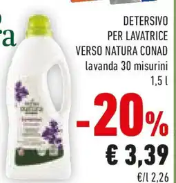 Conad Verso natura conad detersivo per lavatrice offerta