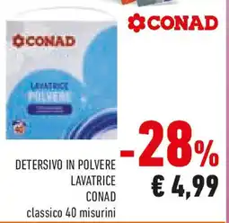 Conad Conad detersivo in polvere lavatrice offerta