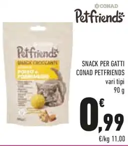 Conad Snack per gatti conad petfriends vari tipi offerta
