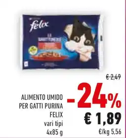 Conad Felix alimento umido per gatti purina offerta
