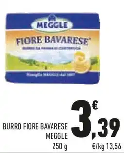 Conad Meggle burro fiore bavarese offerta