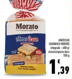 Conad Morato american sandwich offerta