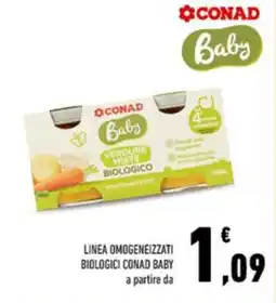 Conad Conad baby linea omogeneizzati biologici offerta