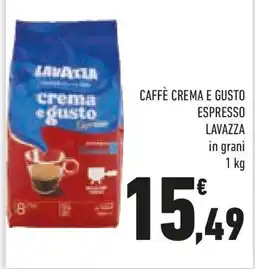 Conad Lavazza caffè crema e gusto espresso offerta