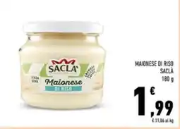 Conad Saclà maionese di riso offerta