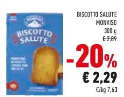 Conad Monviso biscotto salute offerta
