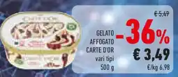 Conad Gelato affogato carte d'or vari tipi offerta