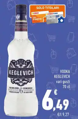 Conad Vodka keglevich vari gusti offerta