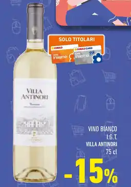 Conad Villa antinori vino bianco I.G.T. offerta