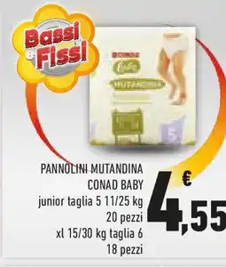 Conad Pannolini mutandina conad baby offerta