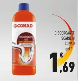 Conad Disgorgante scarichi conad gel offerta