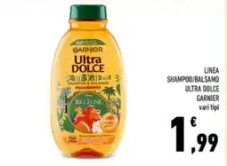 Conad Garnier linea shampoo/balsamo ultra dolce offerta