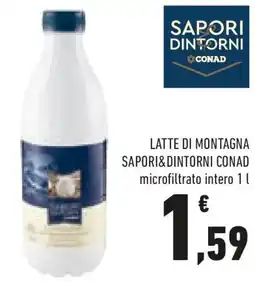 Conad Sapori dintorni conad latte di montagna offerta
