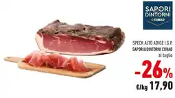 Conad Sapori dintorni conad speck alto adige i.g.p. offerta