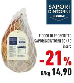 Conad Sapori dintorni conad fiocco di prosciutto offerta