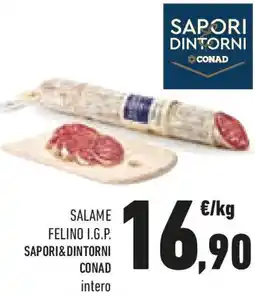 Conad Sapori dintorni conad salame felino i.g.p. offerta