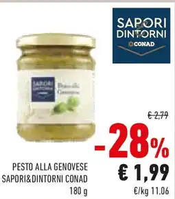 Conad Sapori dintorni conad pesto alla genovese offerta