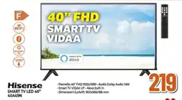 Ipercoop Hisense SMART TV LED 40" 40A49N offerta