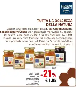 Conad Sapori dintorni conad confetture e marmellate offerta